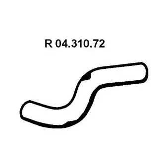 EBERSPÄCHER 04.310.72 - Tuyau d'échappement arrière gauche