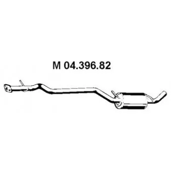 Silencieux central EBERSPÄCHER OEM 1054667