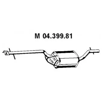 Silencieux central EBERSPÄCHER OEM 1121573