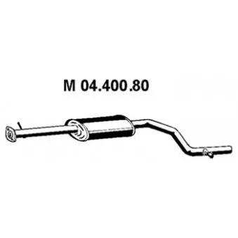 Silencieux central EBERSPÄCHER OEM 1518067