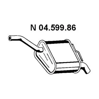 Silencieux arrière EBERSPÄCHER OEM 1133516