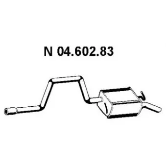 Silencieux arrière EBERSPÄCHER OEM 1117843
