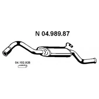 Silencieux arrière EBERSPÄCHER OEM 5028005