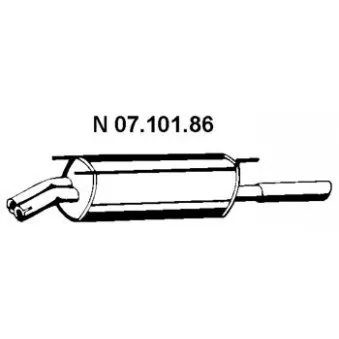EBERSPÄCHER 07.101.86 - Silencieux arrière