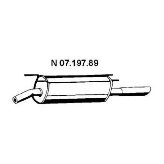 Silencieux arrière EBERSPÄCHER OEM 852388