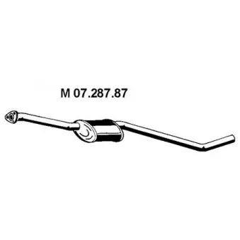 EBERSPÄCHER 07.287.87 - Silencieux central