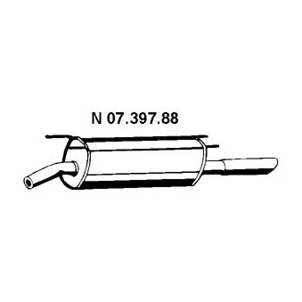 EBERSPÄCHER 07.397.88 - Silencieux arrière
