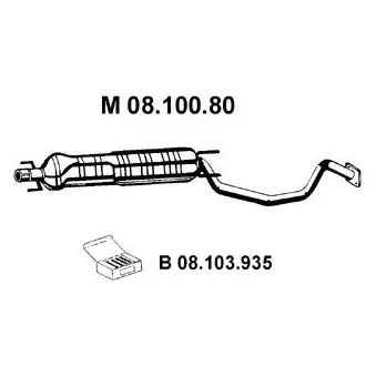 Silencieux central EBERSPÄCHER OEM 5852114