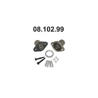 Flasque, tuyau d'échappement EBERSPÄCHER OEM 5852120