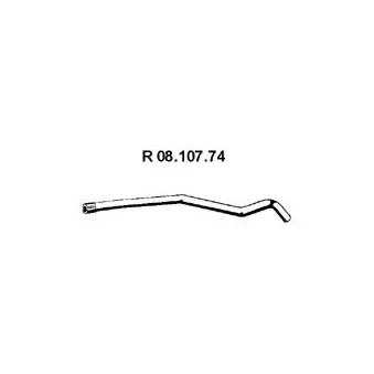 EBERSPÄCHER 08.107.74 - Tuyau d'échappement