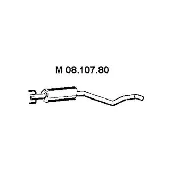 Silencieux central EBERSPÄCHER OEM 5852419