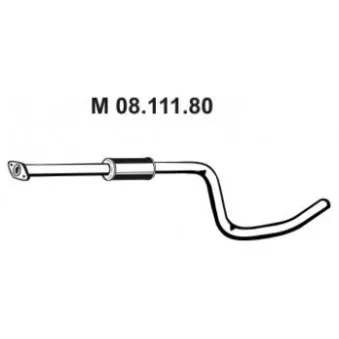 EBERSPÄCHER 08.111.80 - Silencieux central