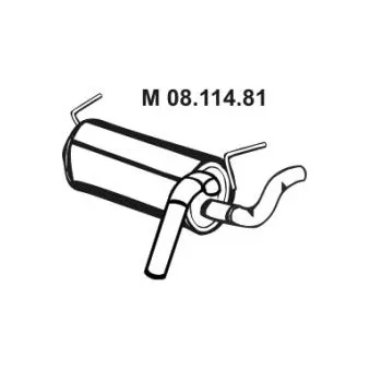 Silencieux central EBERSPÄCHER [08.114.81]