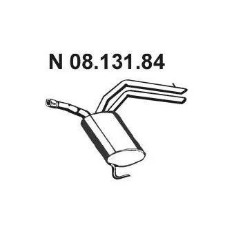 Silencieux arrière EBERSPÄCHER OEM 4412794