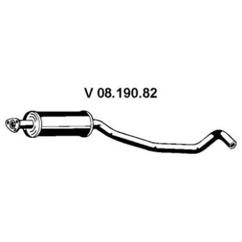 Silencieux avant EBERSPÄCHER OEM 852872