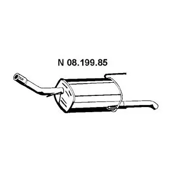 EBERSPÄCHER 08.199.85 - Silencieux arrière