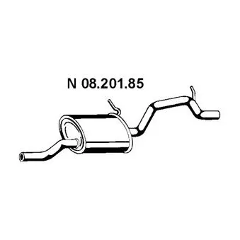 Silencieux arrière EBERSPÄCHER OEM 5852146