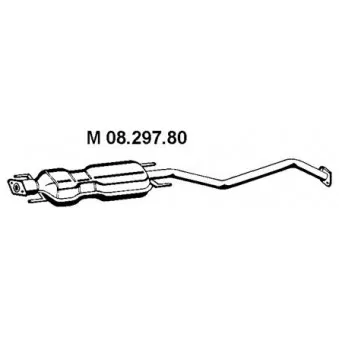 Silencieux central EBERSPÄCHER OEM 852394