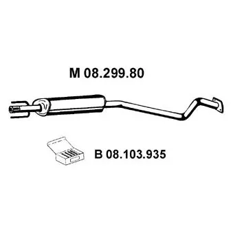 Silencieux central EBERSPÄCHER OEM 5852063