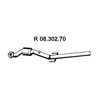 Tuyau d'échappement EBERSPÄCHER OEM 5854188