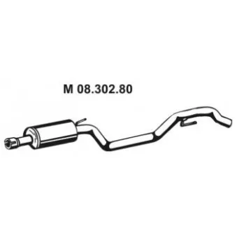 Silencieux central EBERSPÄCHER OEM 5852182