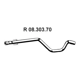 Tuyau d'échappement EBERSPÄCHER OEM 5854437