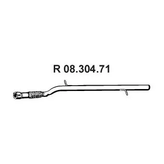 EBERSPÄCHER 08.304.71 - Tuyau d'échappement