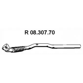 Tuyau d'échappement EBERSPÄCHER OEM 5854305
