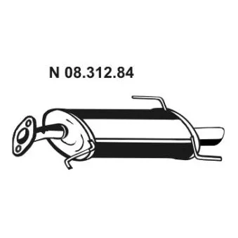 Silencieux arrière EBERSPÄCHER OEM 4709337