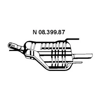 Silencieux arrière EBERSPÄCHER OEM 5852431