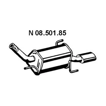 Silencieux arrière EBERSPÄCHER OEM 5852123