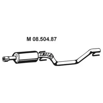 EBERSPÄCHER 08.504.87 - Silencieux central