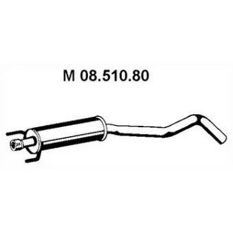 Silencieux central EBERSPÄCHER OEM 5852126