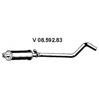 Silencieux avant EBERSPÄCHER OEM 852091