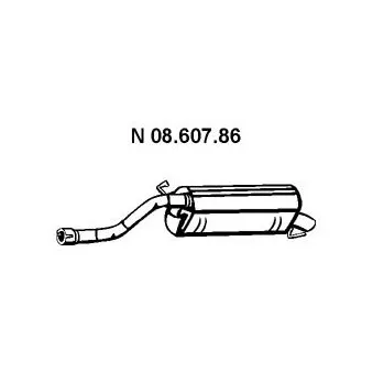 Silencieux arrière EBERSPÄCHER OEM 5852689