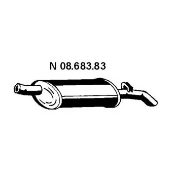 Silencieux arrière EBERSPÄCHER OEM 852049