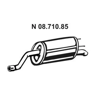 Silencieux arrière EBERSPÄCHER OEM 852584