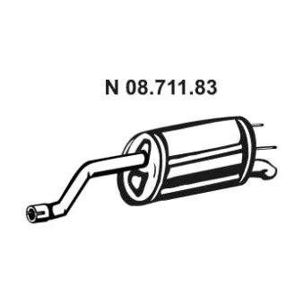 Silencieux arrière EBERSPÄCHER OEM 852655 Silencieux arrière EBERSPÄCHER OEM 852655