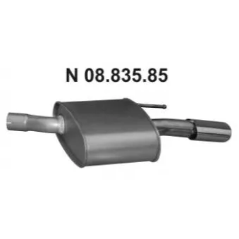 EBERSPÄCHER 08.835.85 - Silencieux arrière
