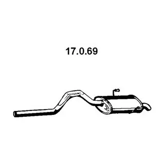 EBERSPÄCHER 17.0.69 - Silencieux arrière
