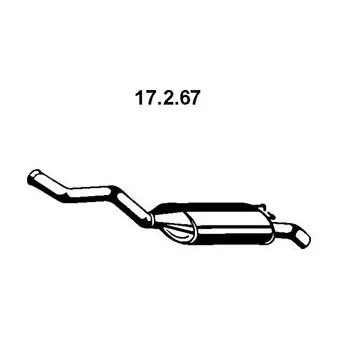 Silencieux arrière EBERSPÄCHER OEM 7701470166