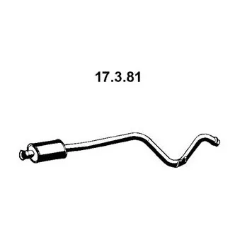 Silencieux avant EBERSPÄCHER OEM 7700779634