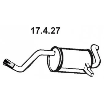 Silencieux arrière EBERSPÄCHER OEM 8200385655