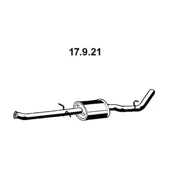 Silencieux central EBERSPÄCHER OEM 8200075853