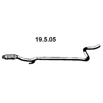 Tuyau d'échappement EBERSPÄCHER OEM 1717LA