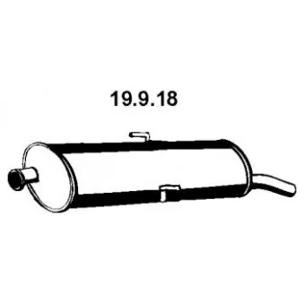 Silencieux arrière EBERSPÄCHER OEM 1726KA