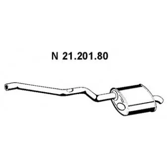 Silencieux arrière EBERSPÄCHER OEM 18312248263 Silencieux arrière EBERSPÄCHER OEM 18312248263