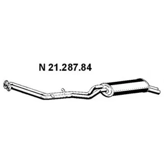 Silencieux arrière EBERSPÄCHER OEM 18301707046