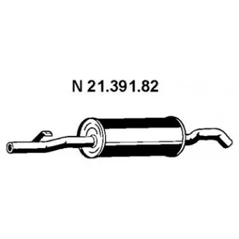 Silencieux arrière EBERSPÄCHER OEM 18102244370 Silencieux arrière EBERSPÄCHER OEM 18102244370