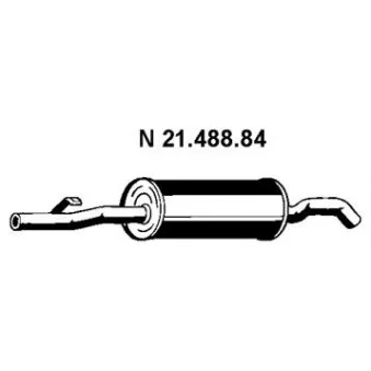 Silencieux arrière EBERSPÄCHER OEM 18102242854 Silencieux arrière EBERSPÄCHER OEM 18102242854